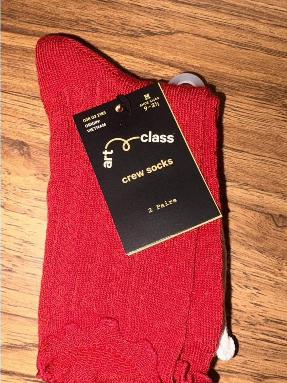art class Red Crew Socks - Pair